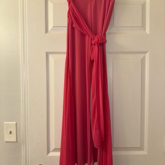 Pink Wide Leg Flare Palazzo Pants! - Picture 3 of 5